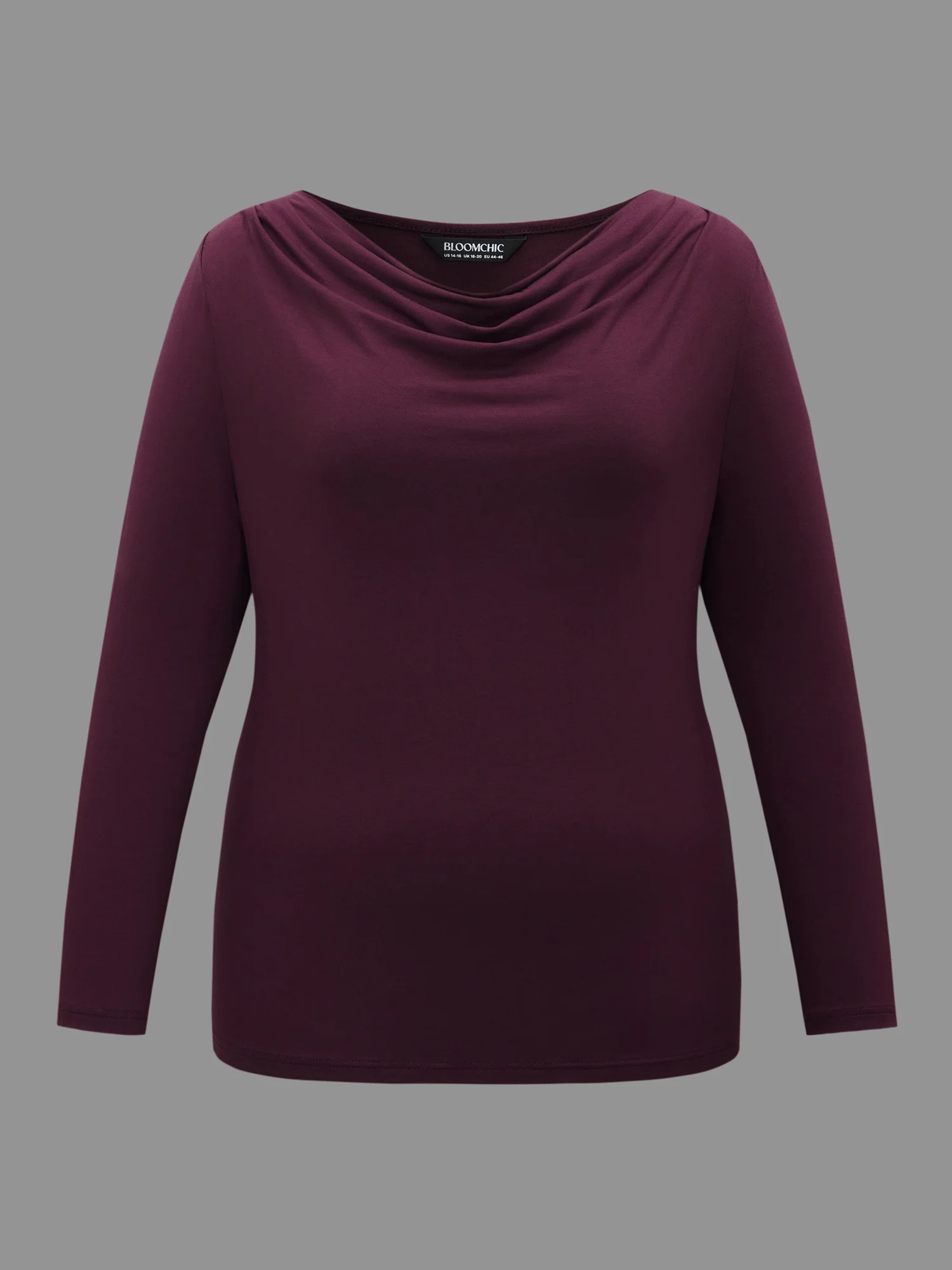 Supersoft Essentials Cowl Neck Stretchy T-shirt - Image 6