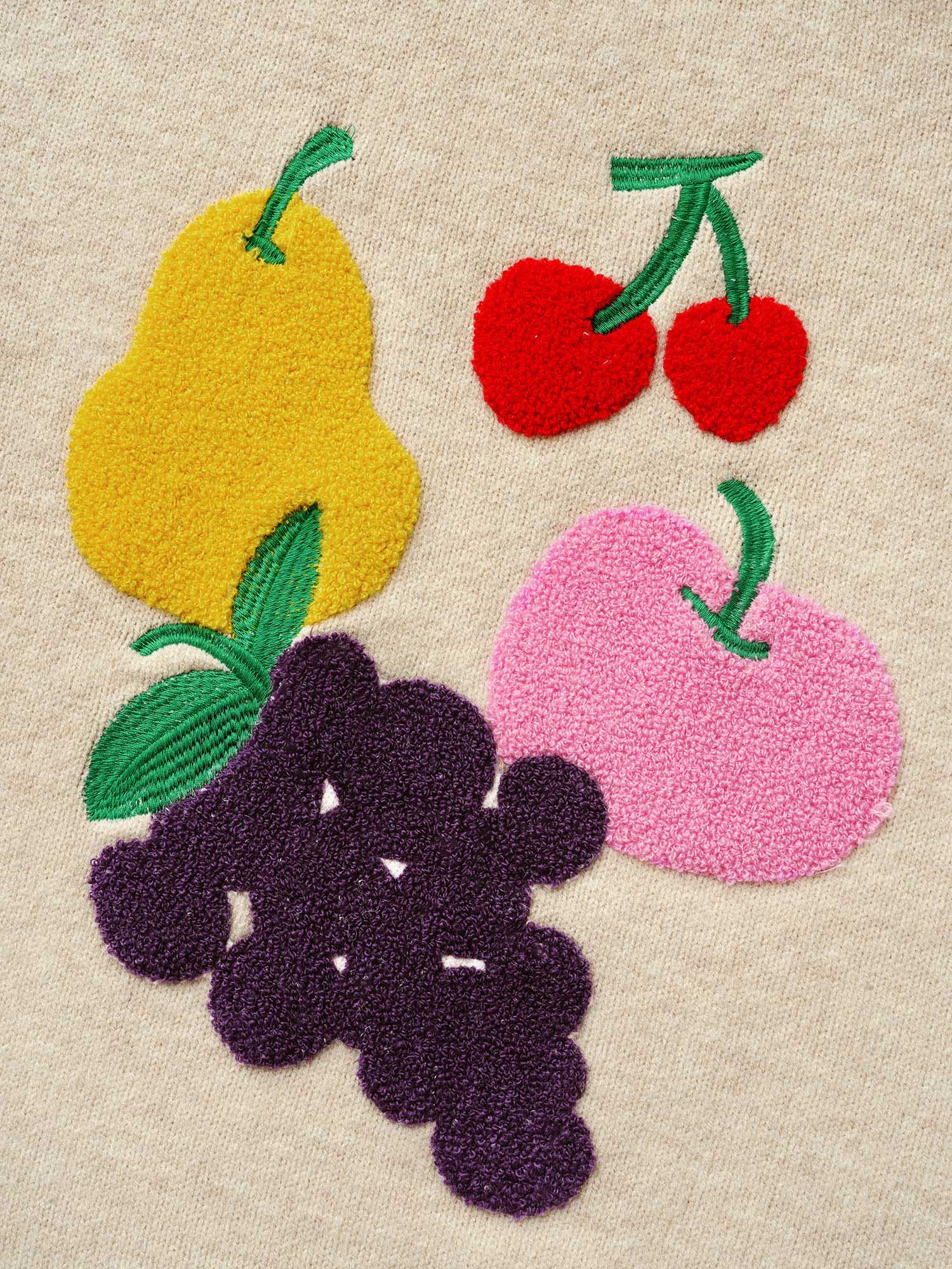 Supersoft Essentials Crew Neck Fruit Embroidered Pullover - Image 6