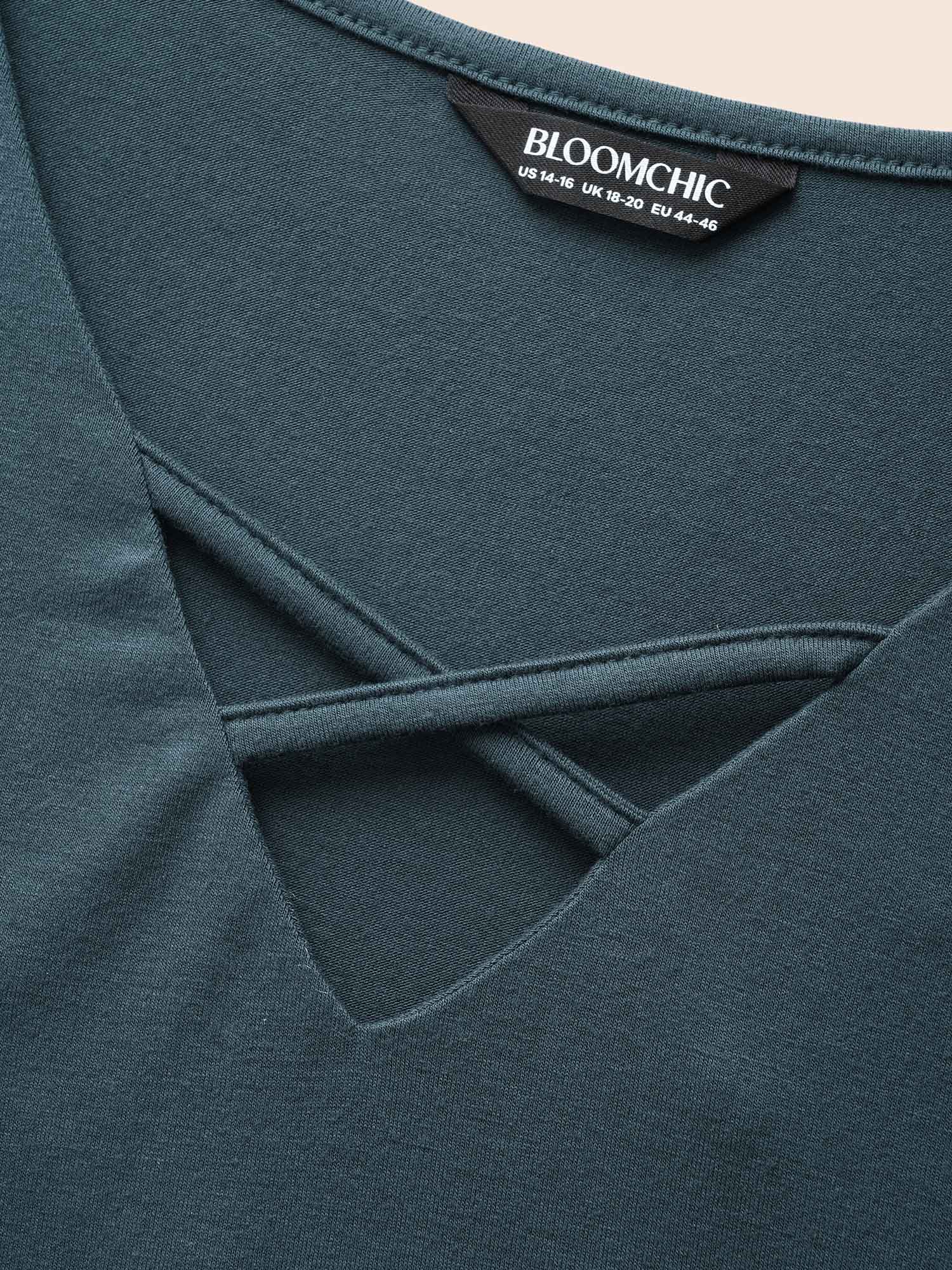 Supersoft Essentials Cross Straps Pleated T-shirt - Image 5