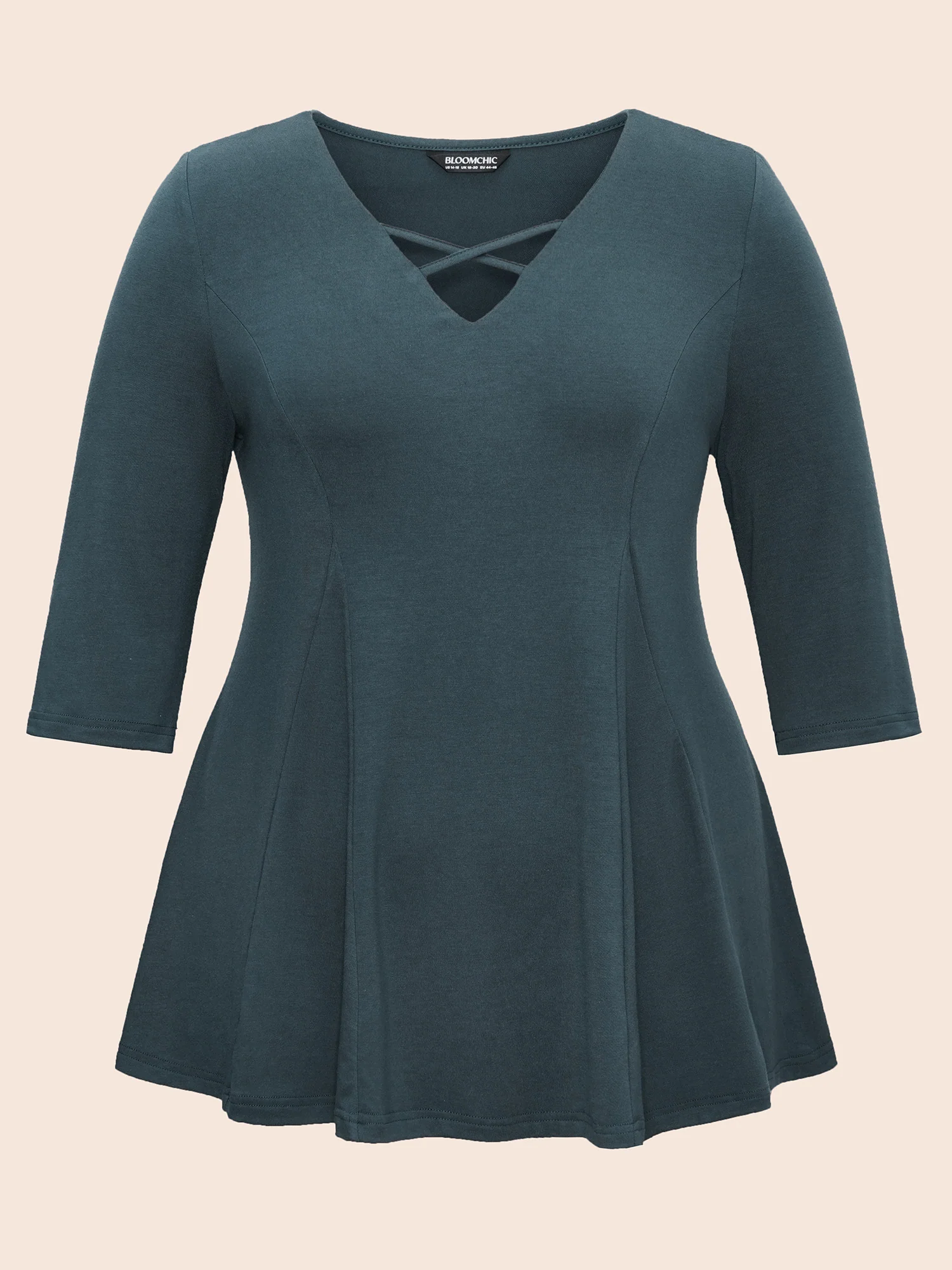 Supersoft Essentials Cross Straps Pleated T-shirt - Image 6