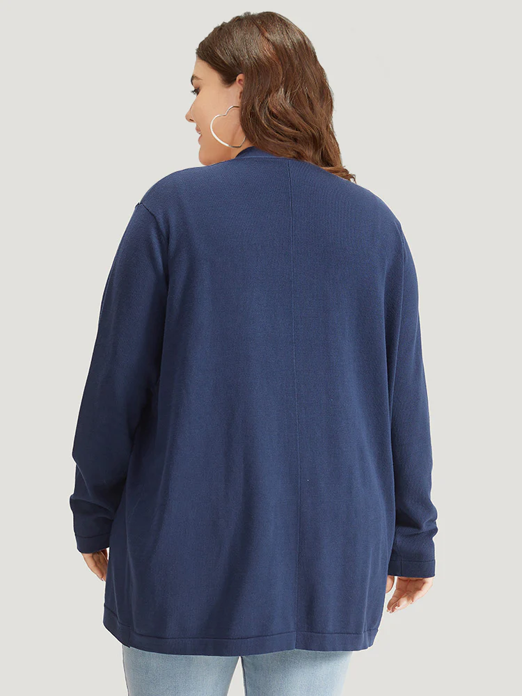 Supersoft Essentials Curved Hem Open Front Cardigan - Image 2