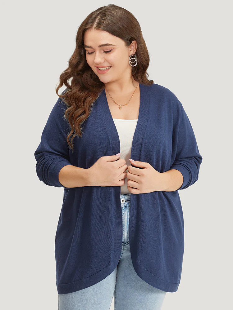 Supersoft Essentials Curved Hem Open Front Cardigan - Image 5