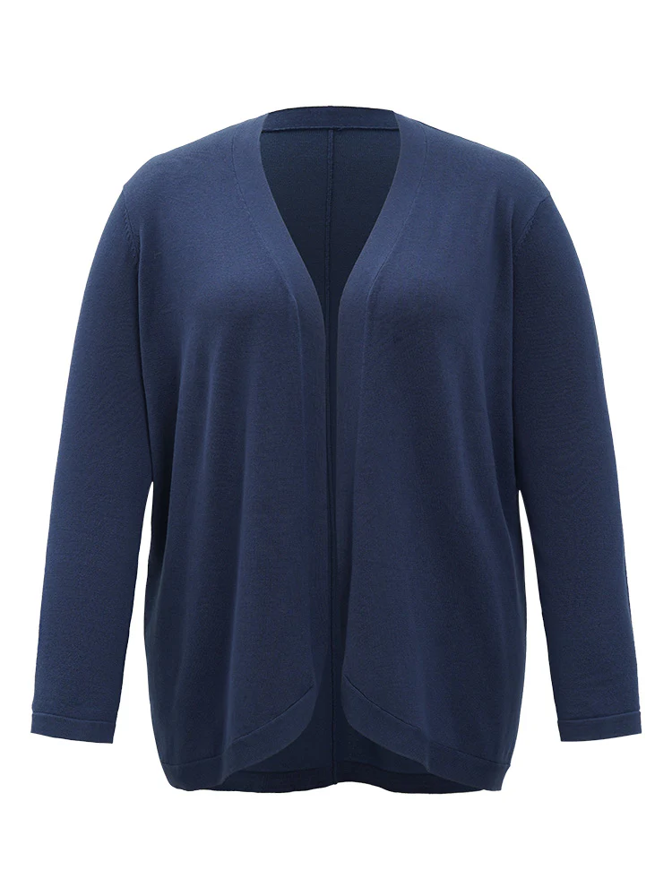 Supersoft Essentials Curved Hem Open Front Cardigan - Image 9