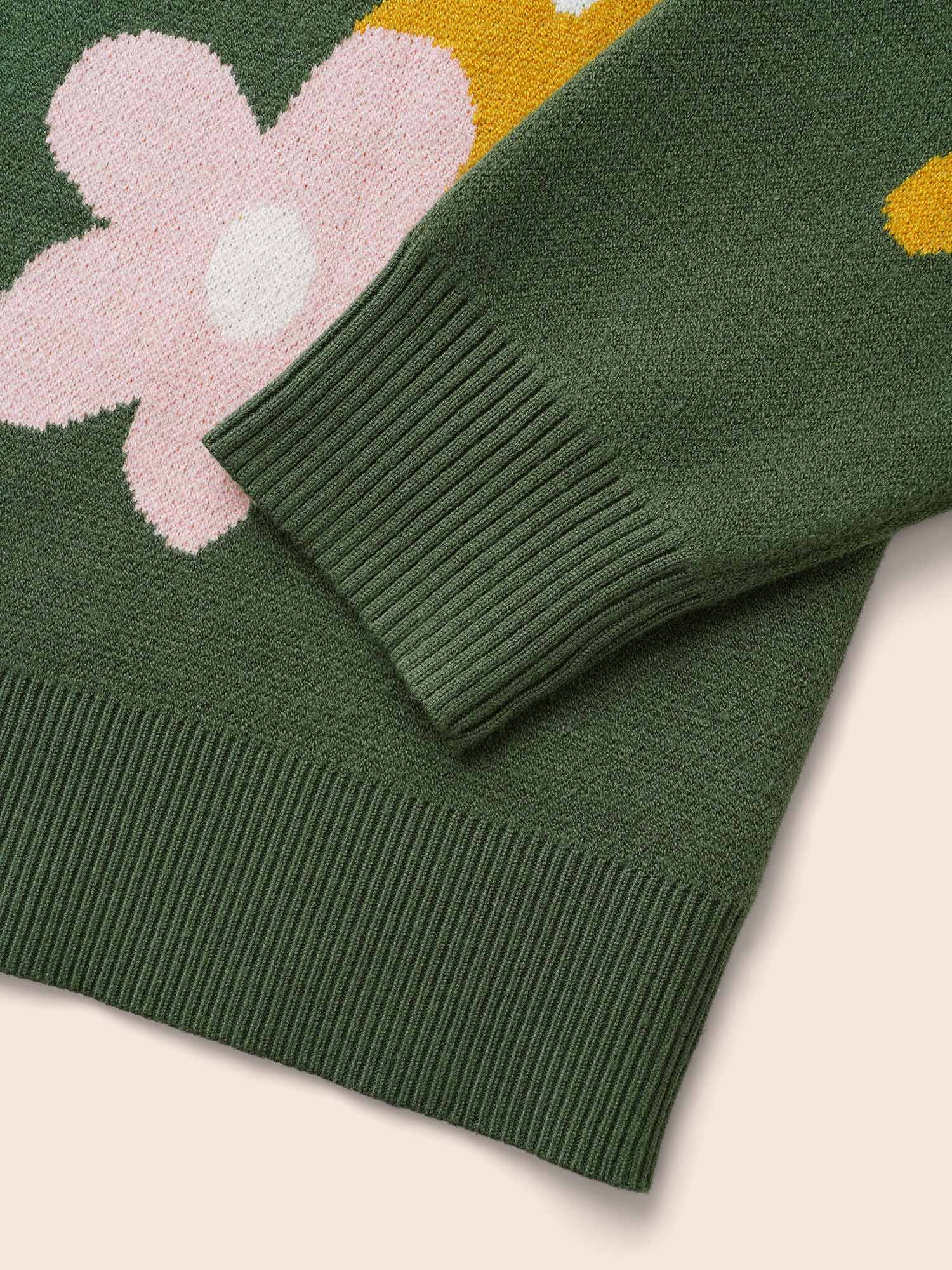 Supersoft Essentials Floral Crew Neck Pullover - Image 7