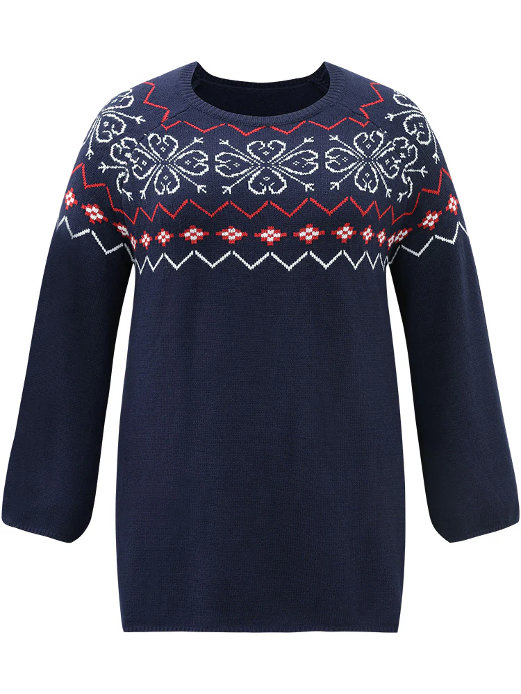 Supersoft Essentials Geometric Bell Sleeve Pullover - Image 8