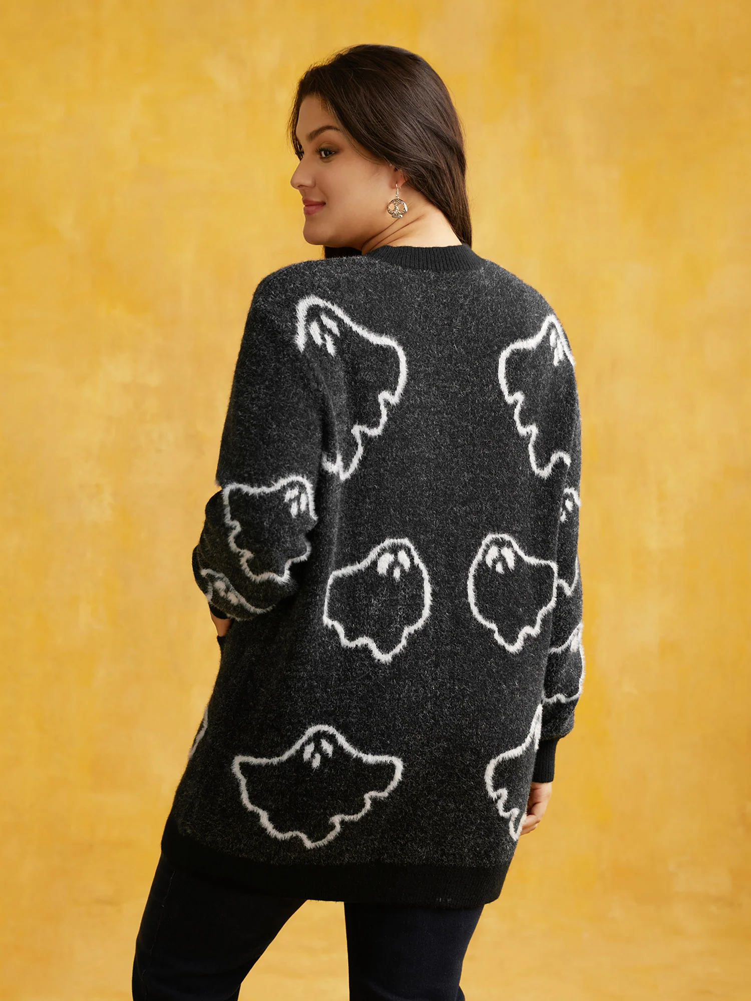 Supersoft Essentials Ghost Mink-Hair Like Cardigan - Image 2