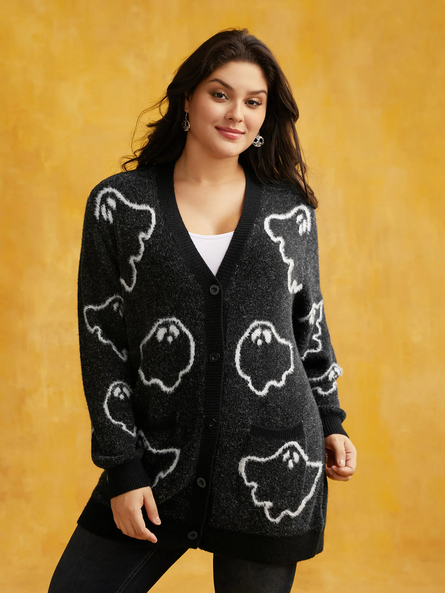 Supersoft Essentials Ghost Mink-Hair Like Cardigan - Image 3