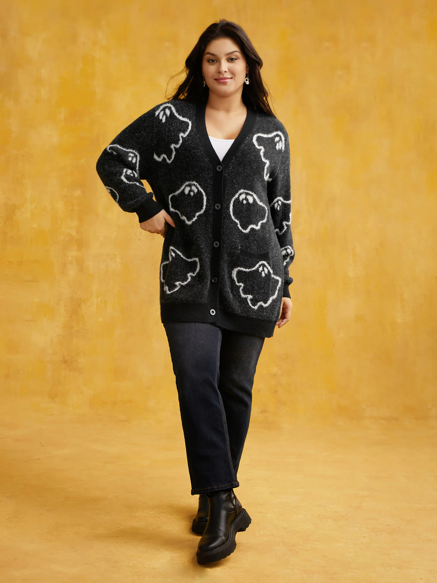 Supersoft Essentials Ghost Mink-Hair Like Cardigan - Image 4