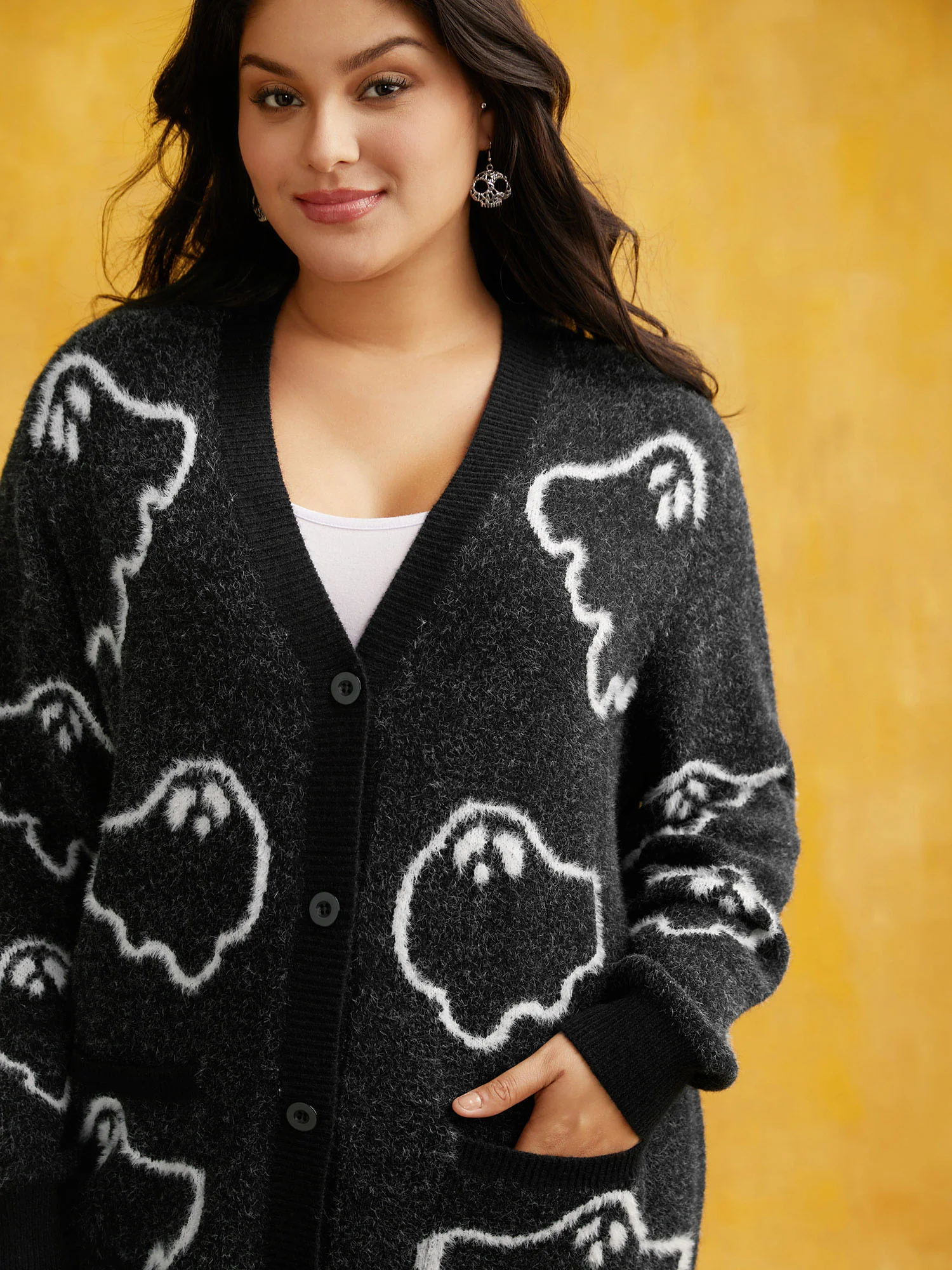Supersoft Essentials Ghost Mink-Hair Like Cardigan - Image 5