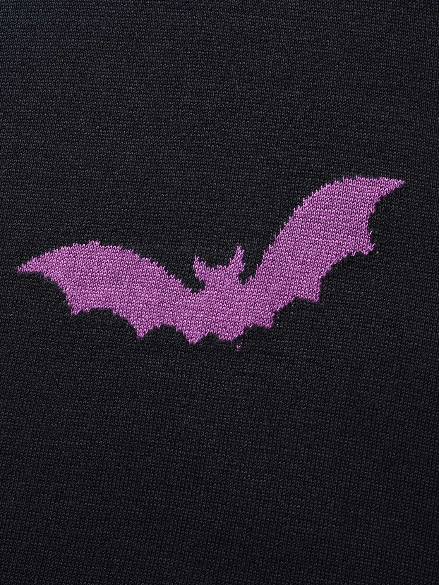 Supersoft Essentials Halloween Bat Pattern Lapel Collar Cardigan - Image 11