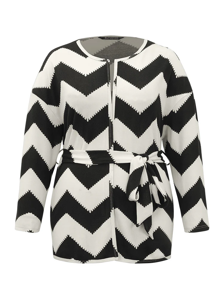 Supersoft Essentials Halloween Geometric Belted Kimono - Image 8