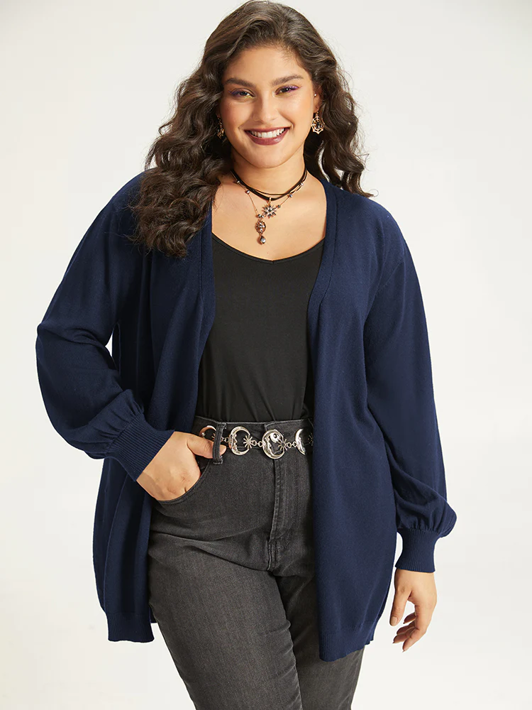 Supersoft Essentials Halloween Moon Open Front Puff Sleeve Cardigan - Image 11