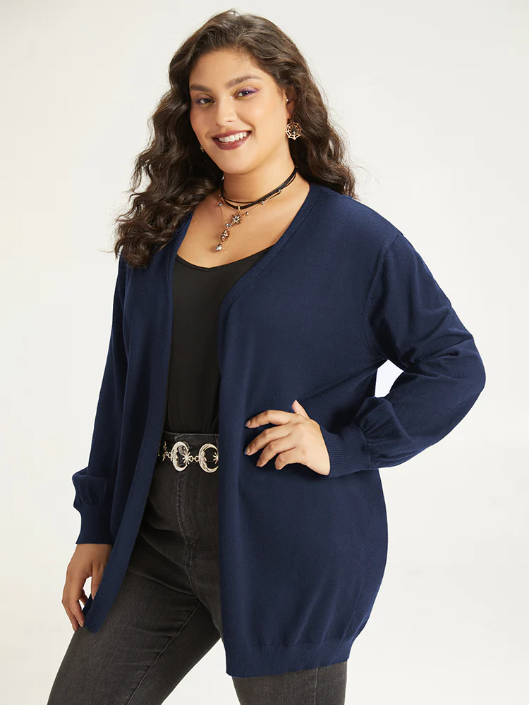 Supersoft Essentials Halloween Moon Open Front Puff Sleeve Cardigan - Image 12