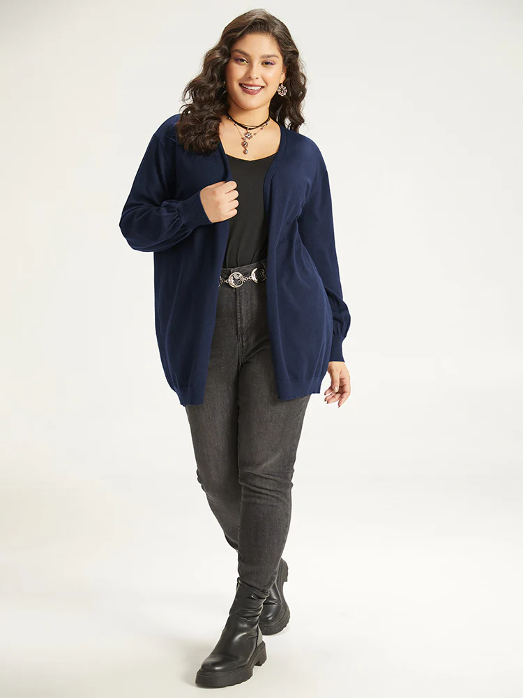 Supersoft Essentials Halloween Moon Open Front Puff Sleeve Cardigan - Image 14