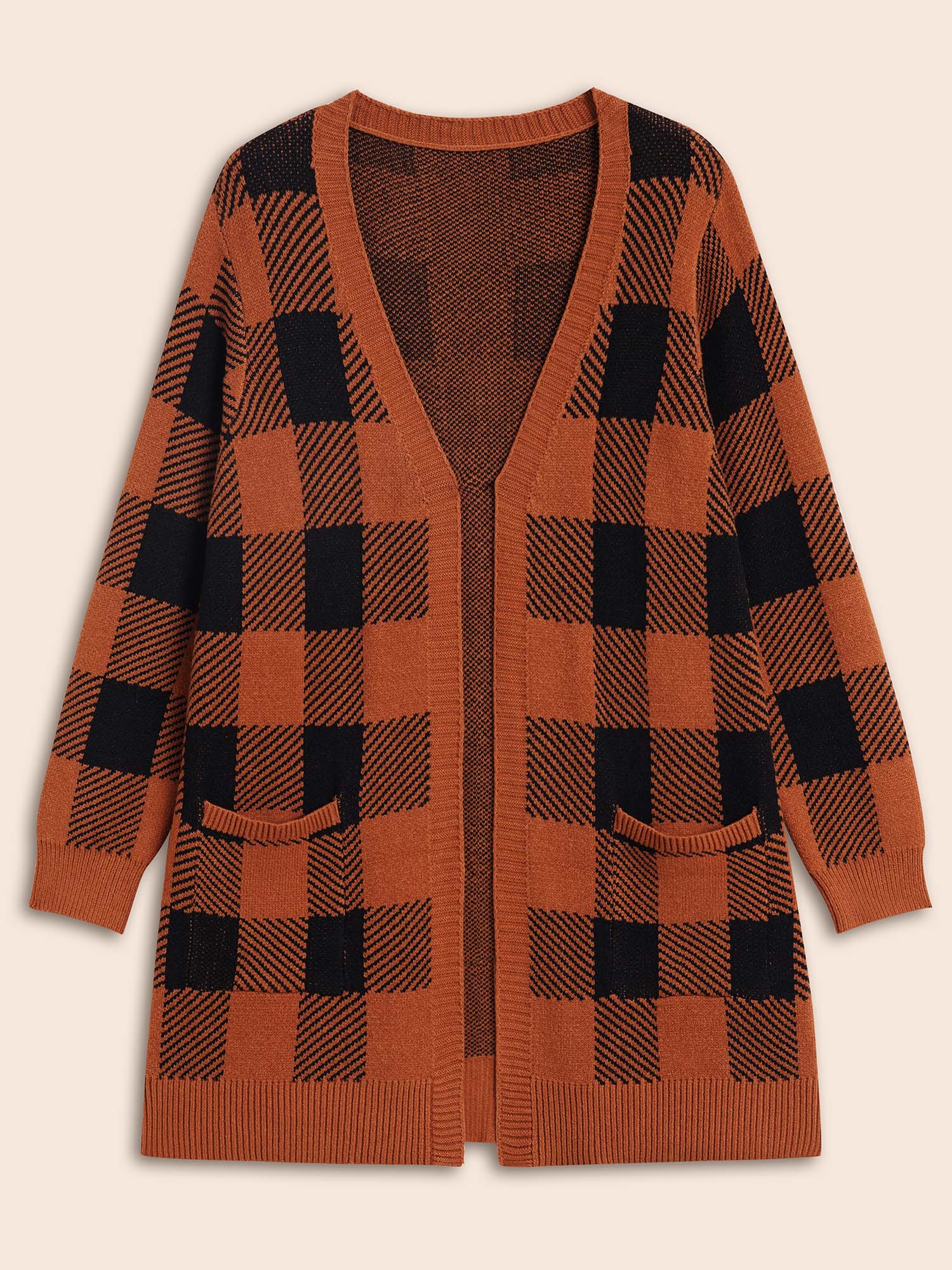 Supersoft Essentials Plaid Open Cardigan - Image 13