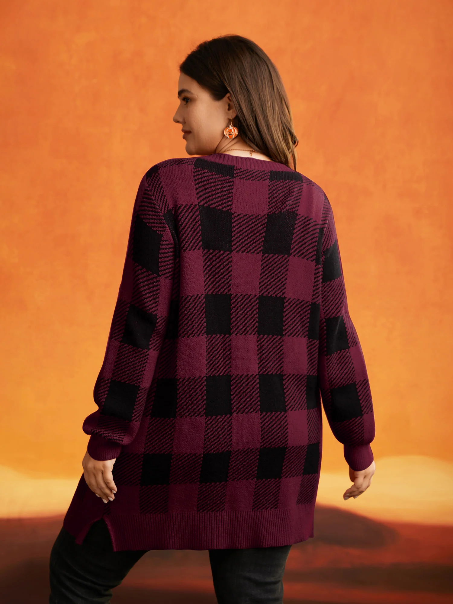 Supersoft Essentials Plaid Open Cardigan - Image 2