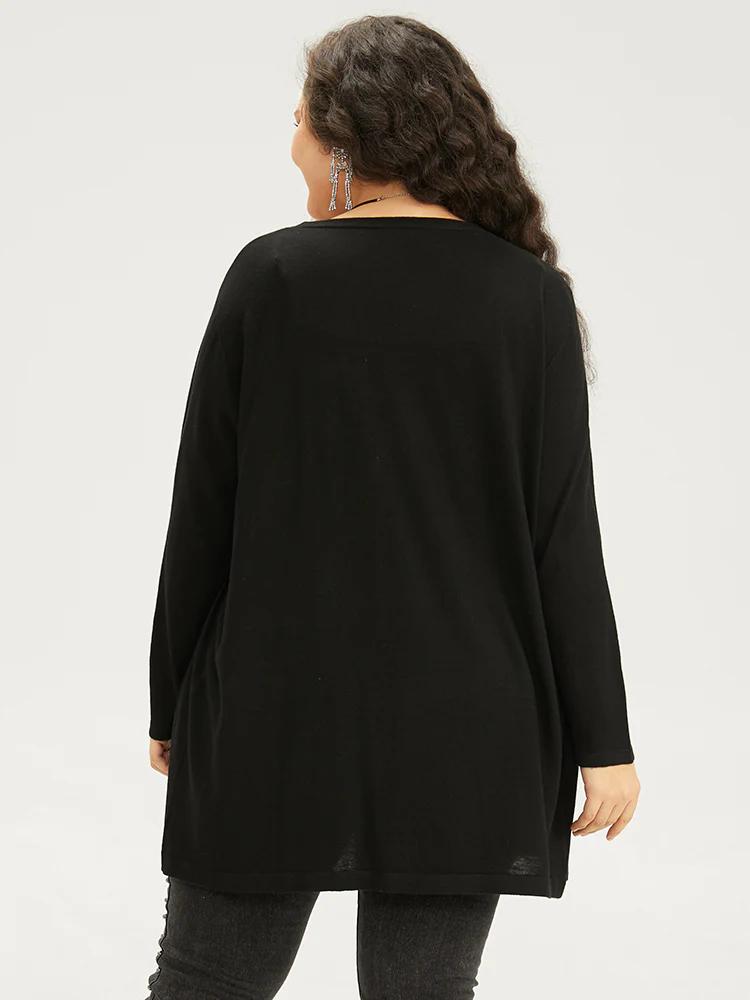 Supersoft Essentials Halloween Skull Print Open Front Cardigan - Image 3