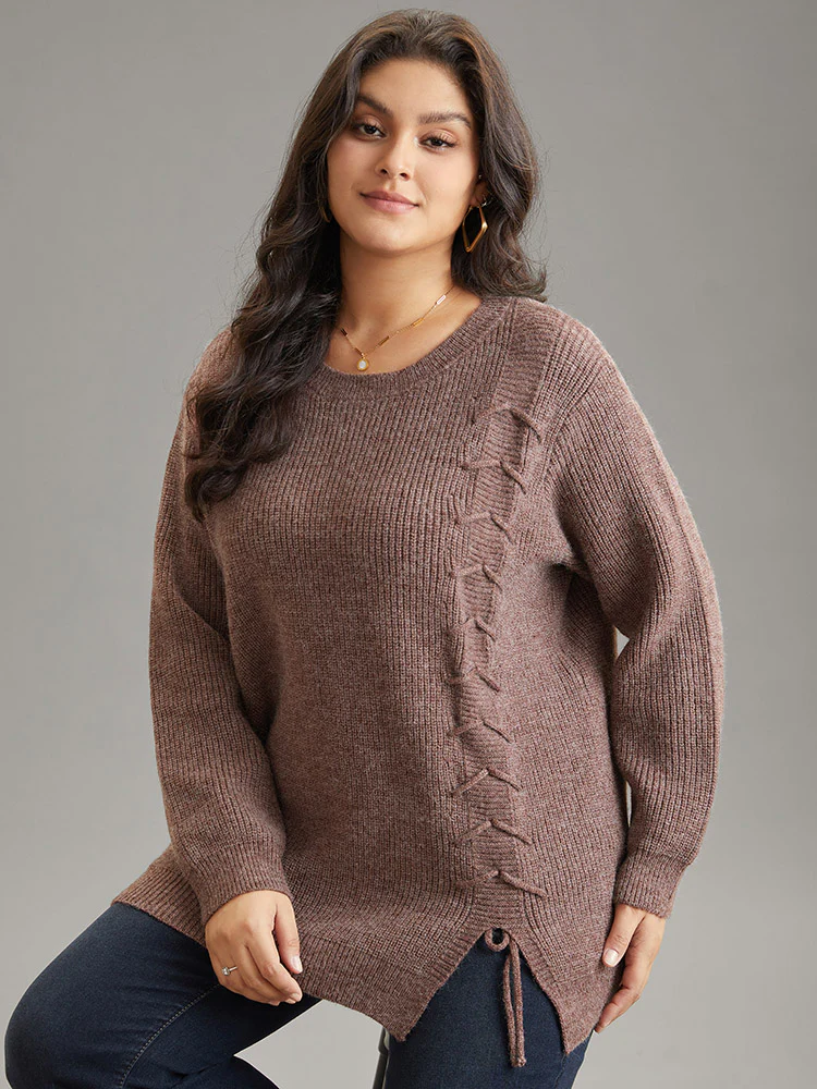 Supersoft Essentials Heather Drawstring Ties Pullover - Image 3