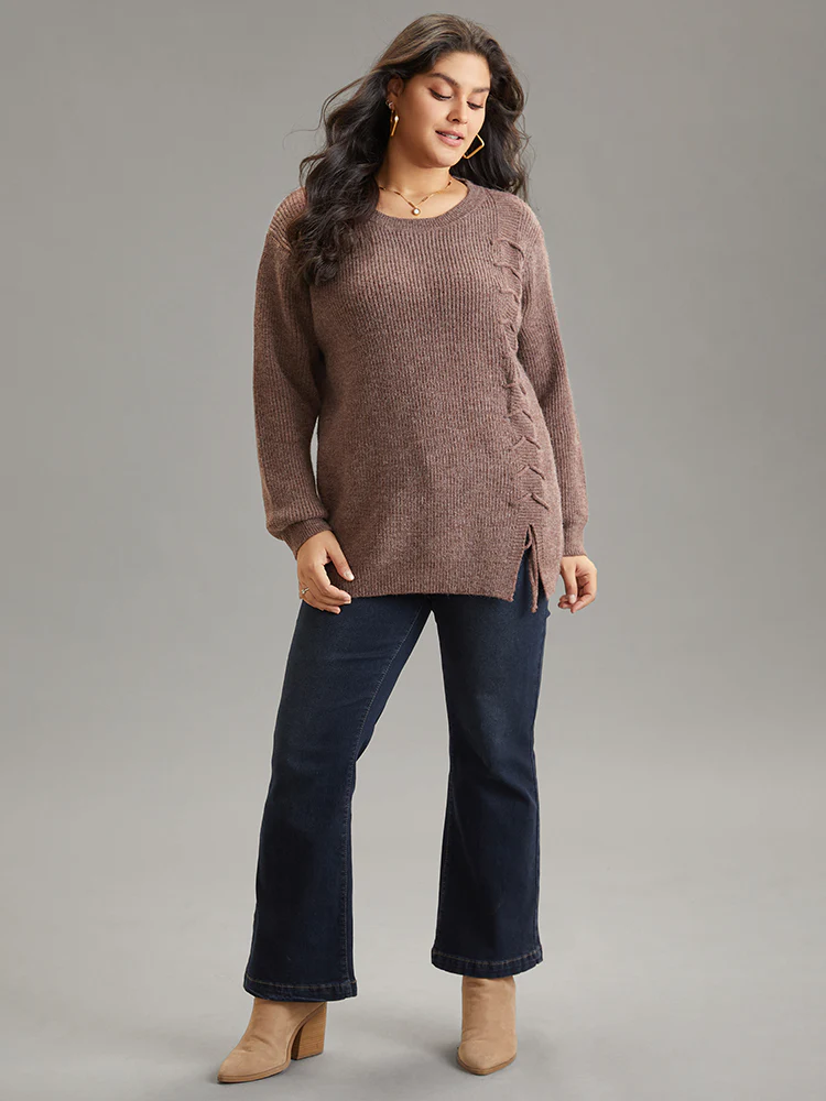 Supersoft Essentials Heather Drawstring Ties Pullover - Image 4