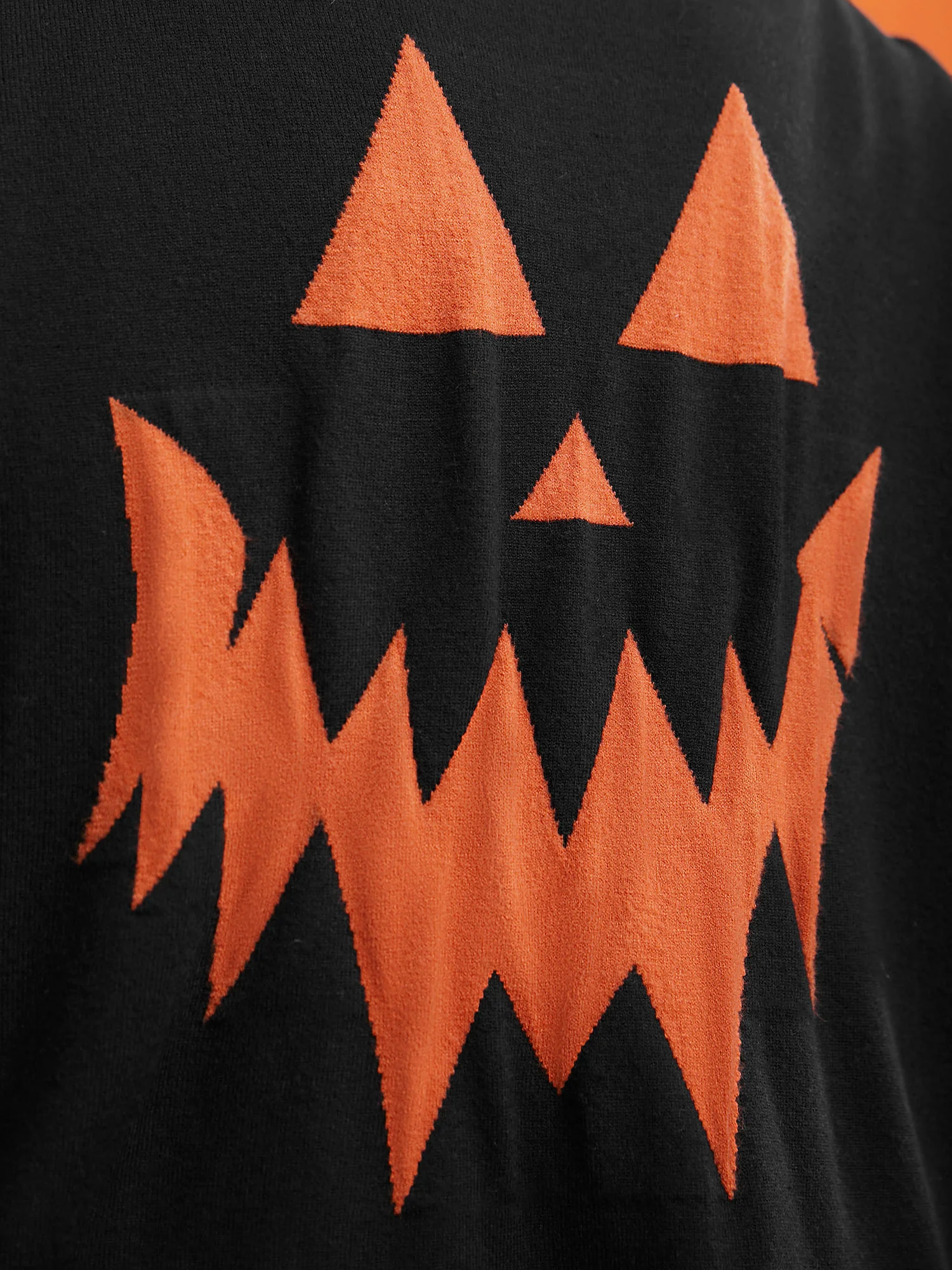 Supersoft Essentials Jack-o-Lantern Jacquard Back Printed Cardigan - Image 6