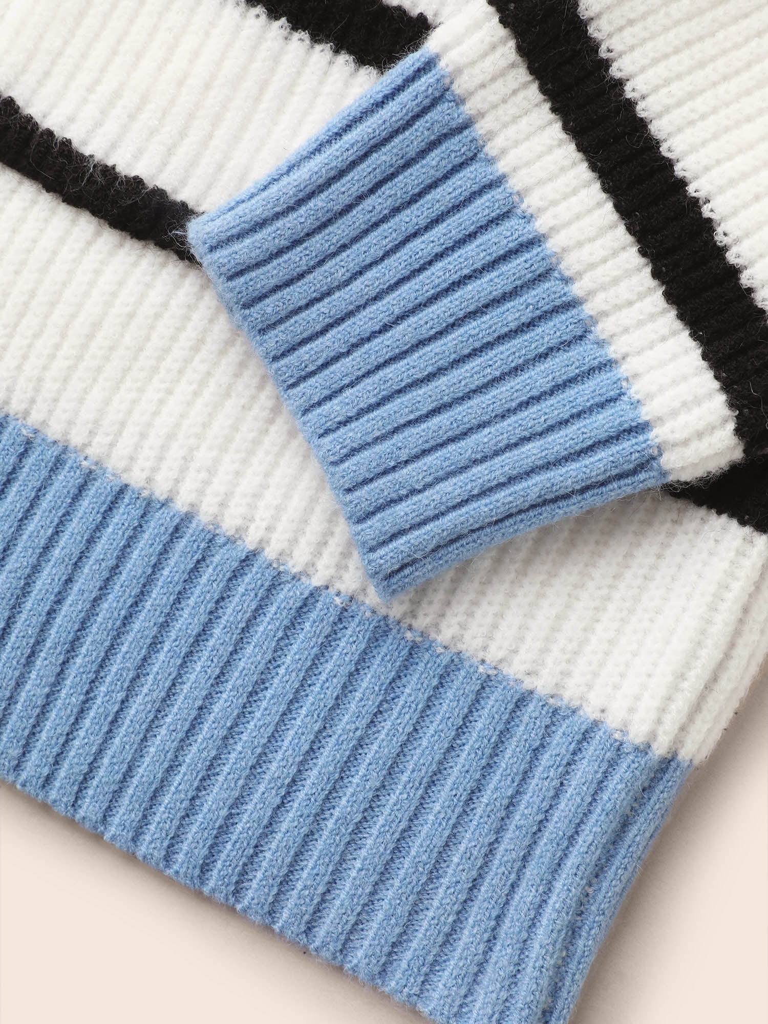 Supersoft Essentials Kimono Collar Contrast Striped Cardigan - Image 6