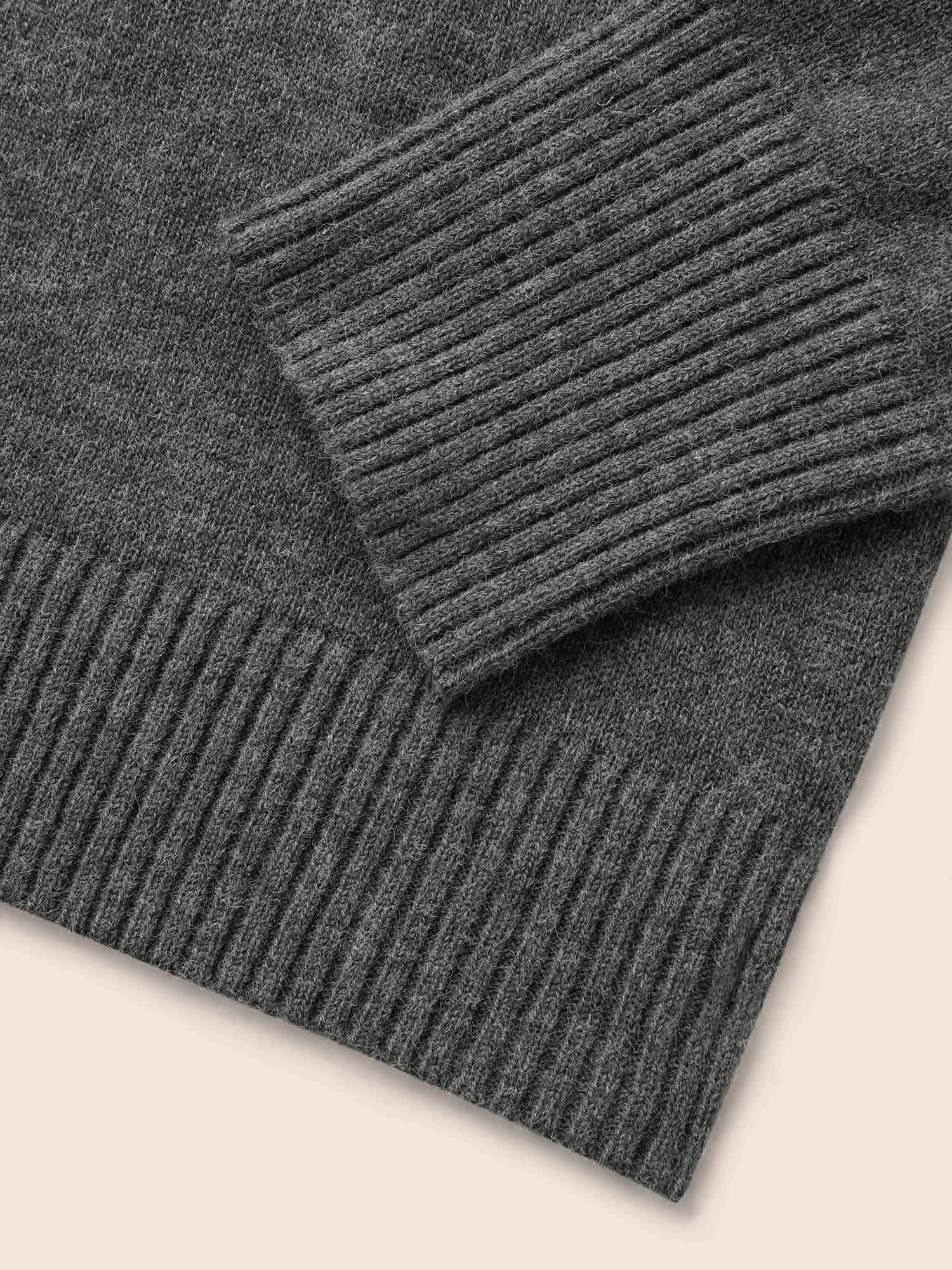 Supersoft Essentials Lapel Collar Wool Pullover - Image 7