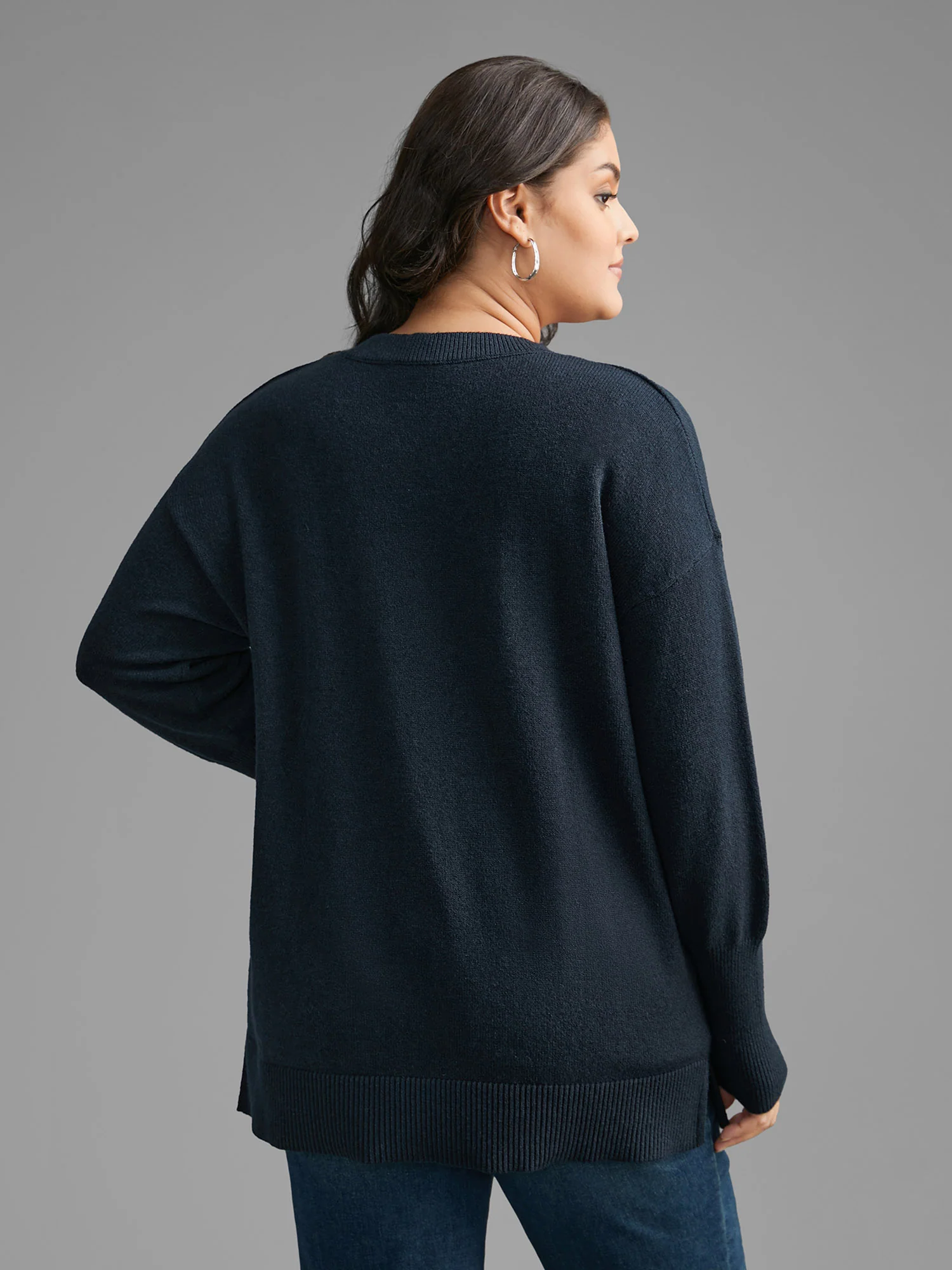 Supersoft Essentials Love Pattern Heather Pullover - Image 2
