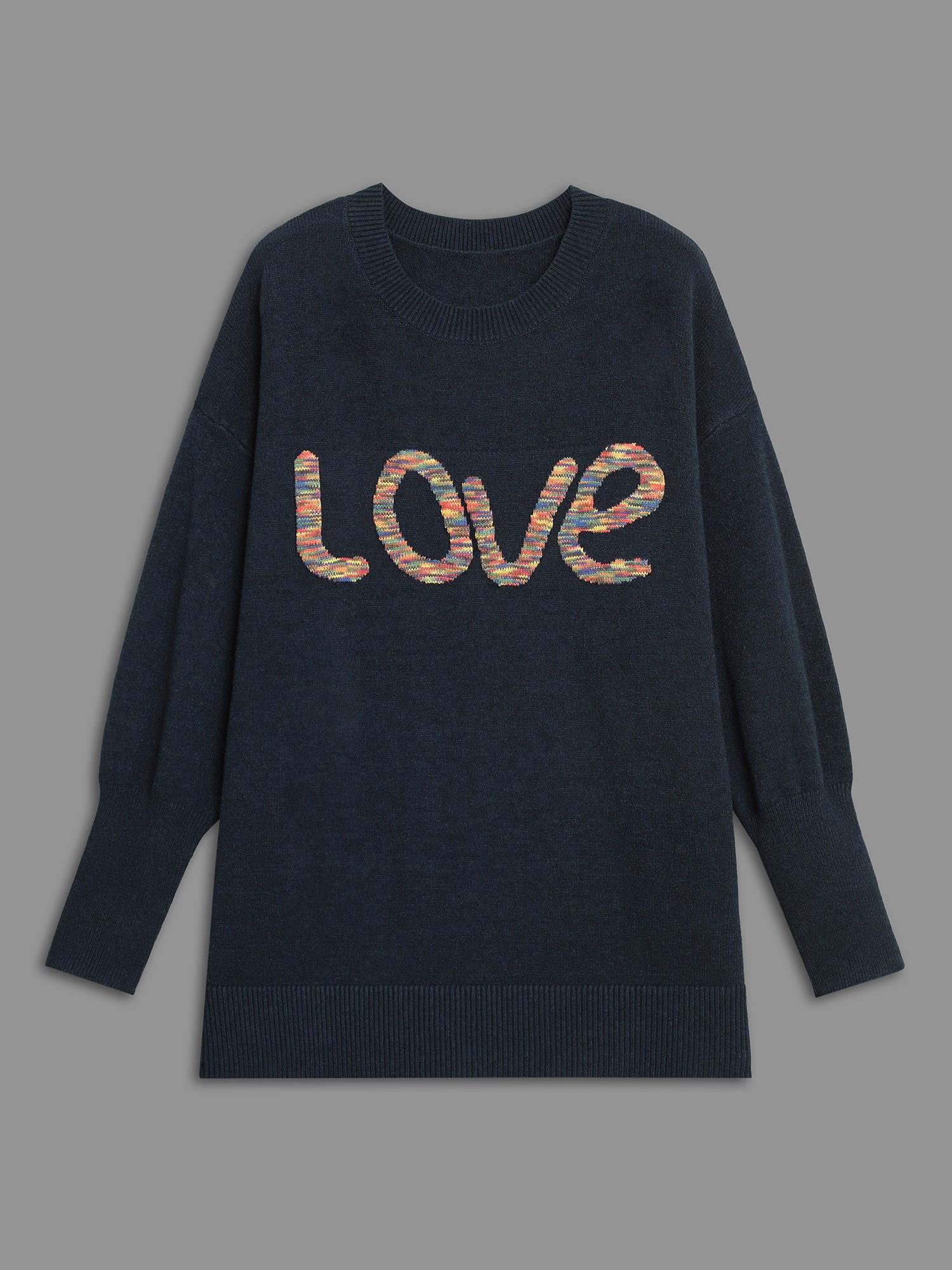 Supersoft Essentials Love Pattern Heather Pullover - Image 8