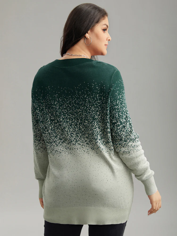 Supersoft Essentials Ombre Elastic Cuffs Pullover - Image 2