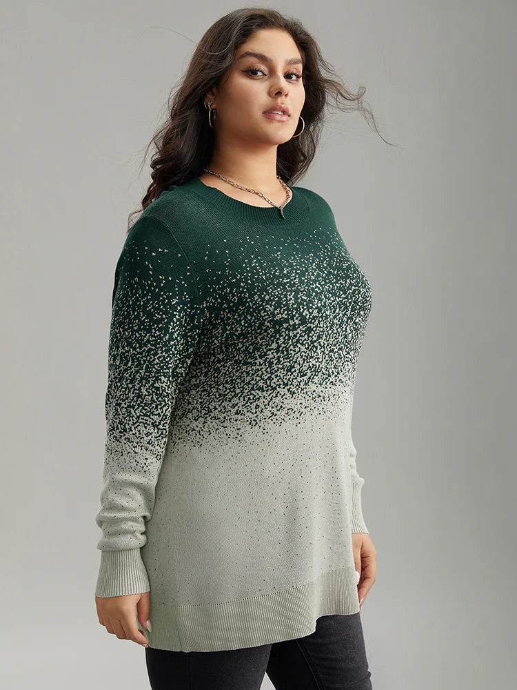 Supersoft Essentials Ombre Elastic Cuffs Pullover - Image 4