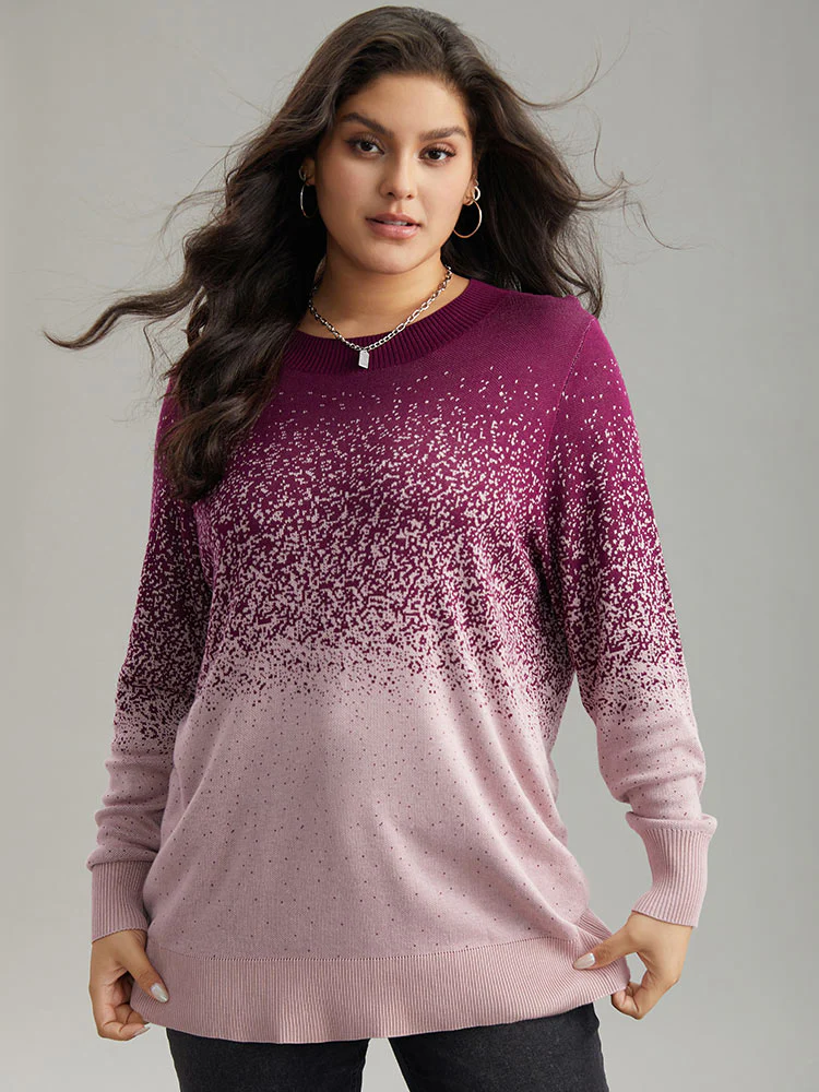 Supersoft Essentials Ombre Elastic Cuffs Pullover - Image 6