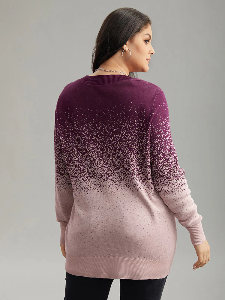 Supersoft Essentials Ombre Elastic Cuffs Pullover - Image 7