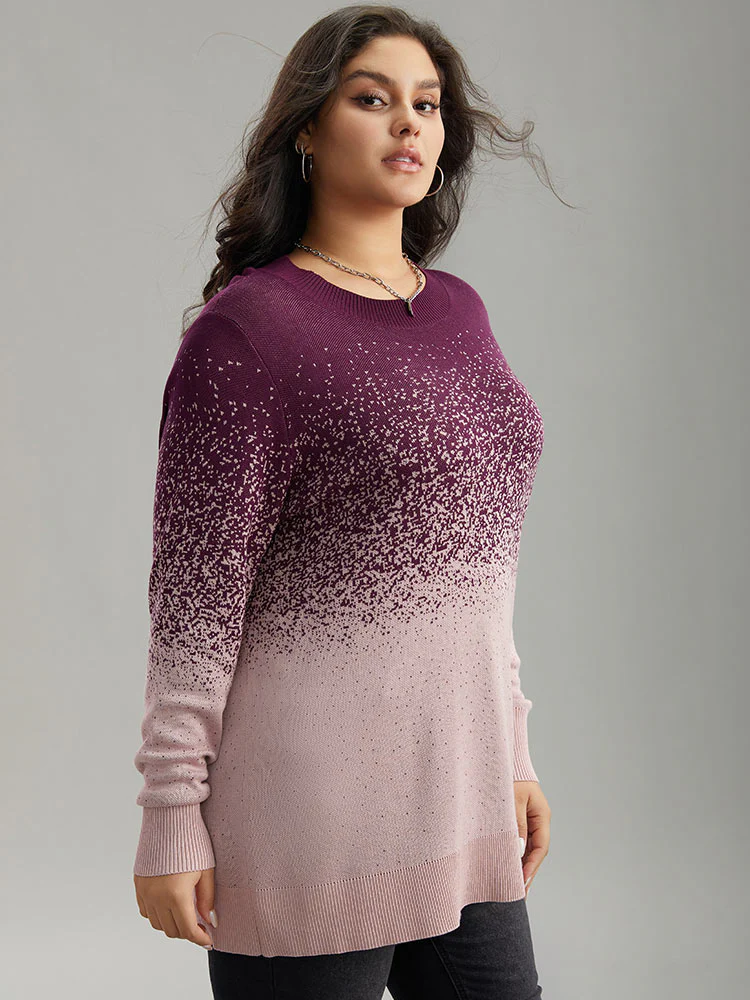 Supersoft Essentials Ombre Elastic Cuffs Pullover - Image 9