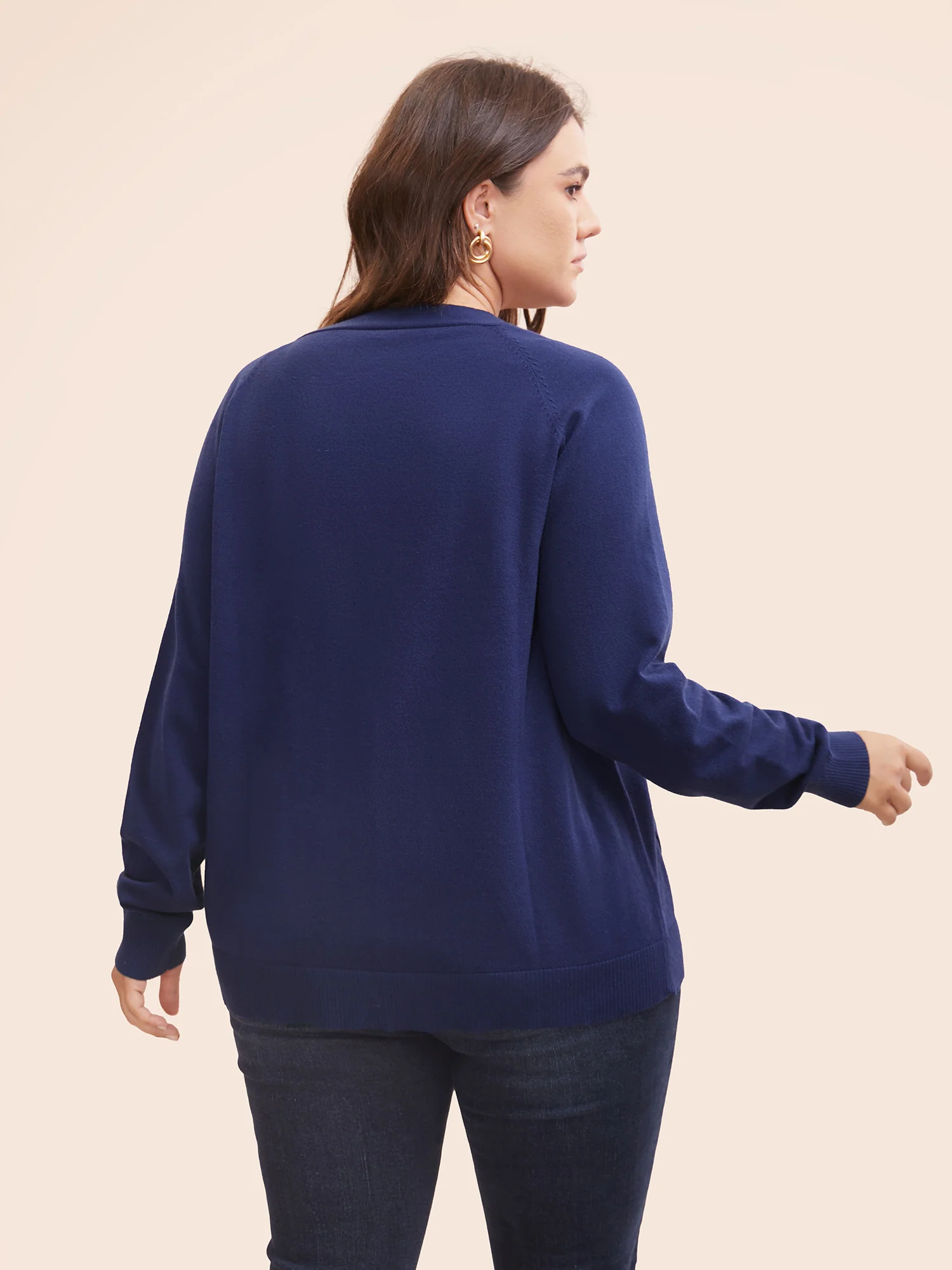 Supersoft Essentials Patched Pocket Raglan Sleeve Cardigan - Image 2