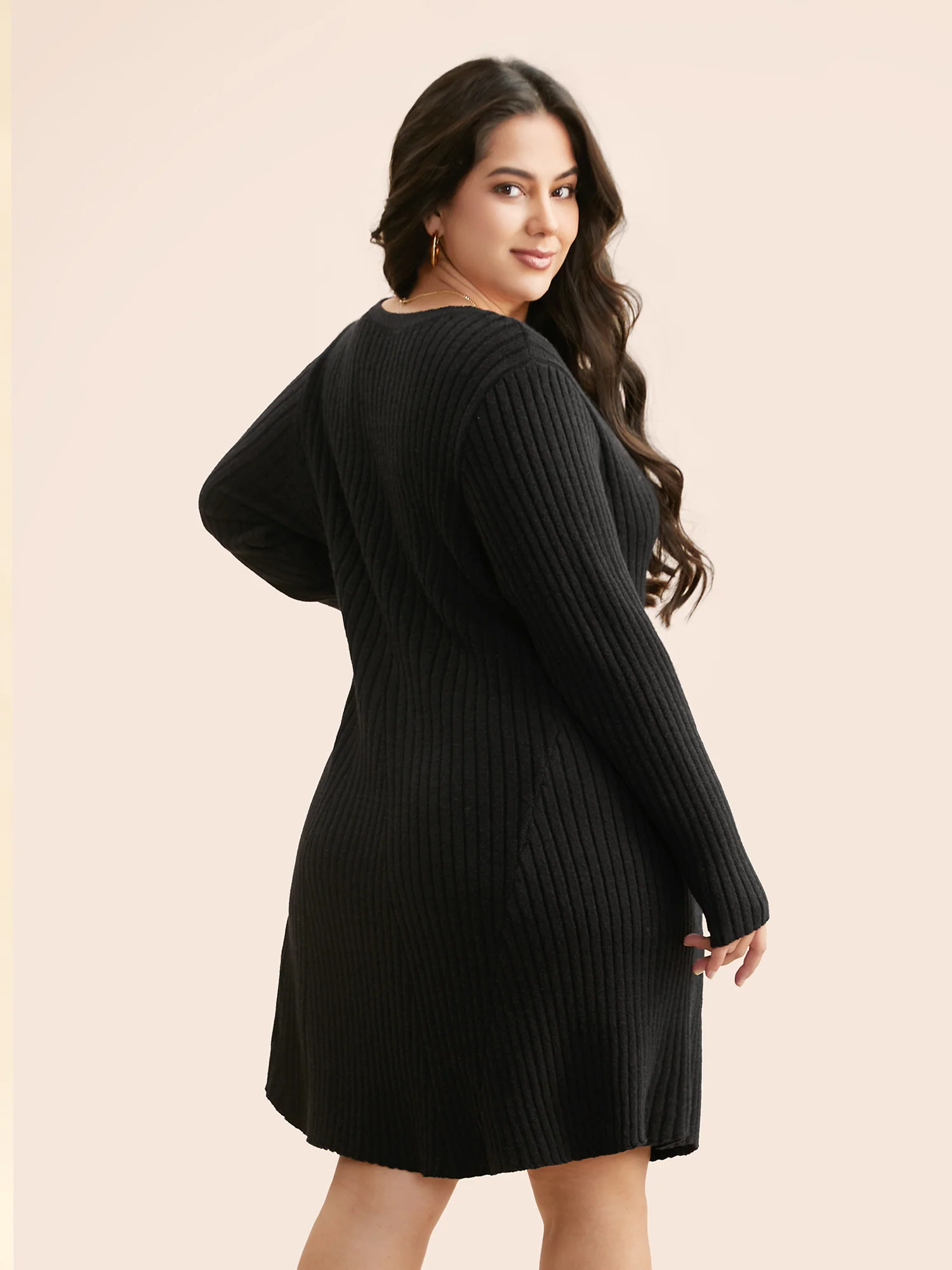 Supersoft Essentials Pit Strip Wool Sweater Dress - Image 2