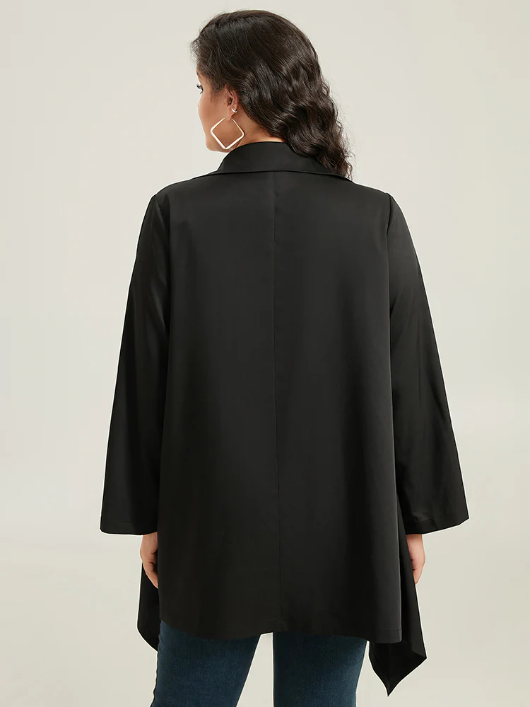 Supersoft Essentials Plain Asymmetrical Hem Windbreaker - Image 5