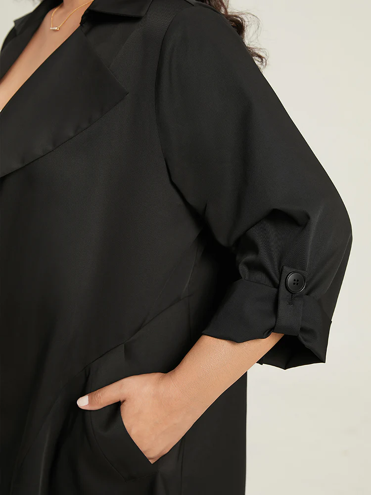 Supersoft Essentials Plain Asymmetrical Hem Windbreaker - Image 7
