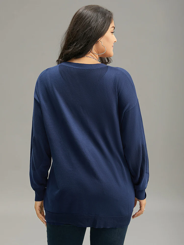 Supersoft Essentials Plain Button Up Elastic Cuffs Cardigan - Image 2