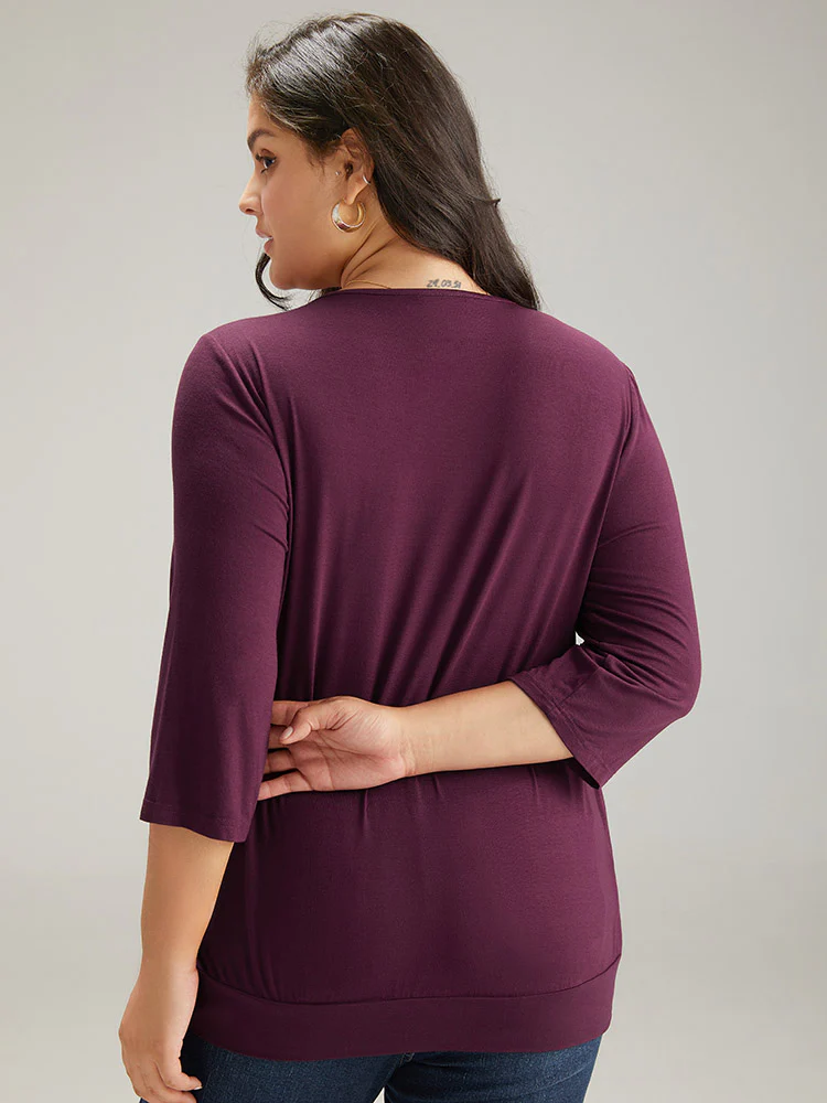 Supersoft Essentials Plain Crossover T-shirt - Image 2