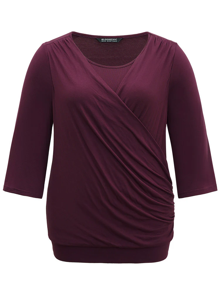 Supersoft Essentials Plain Crossover T-shirt - Image 7