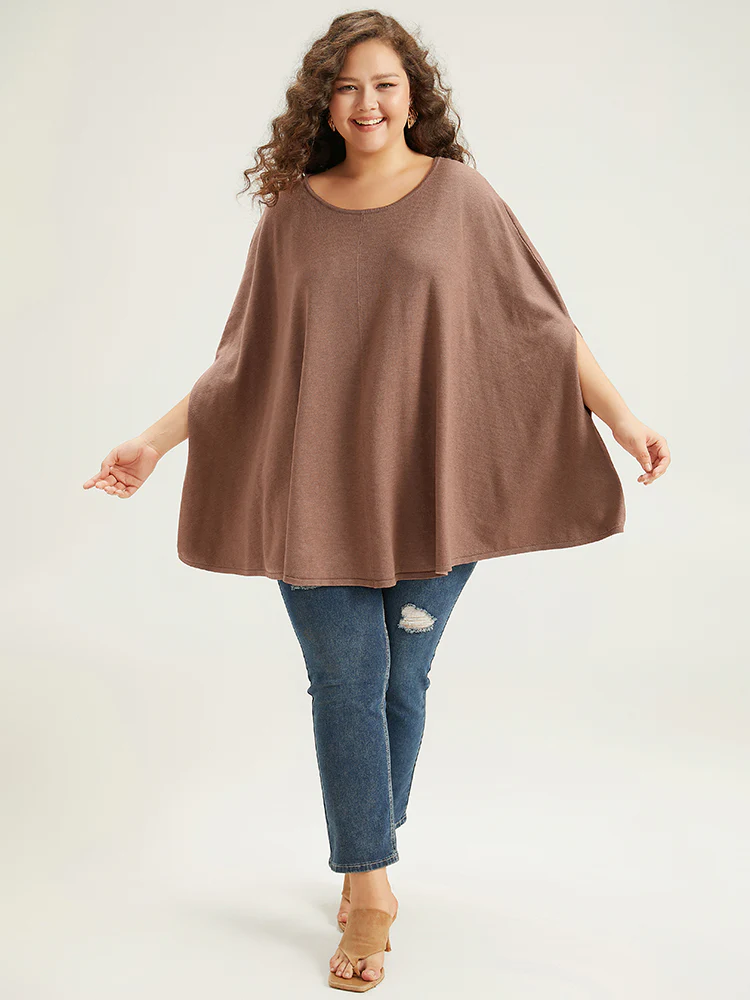 Supersoft Essentials Plain Dolman Sleeve Pullover - Image 4