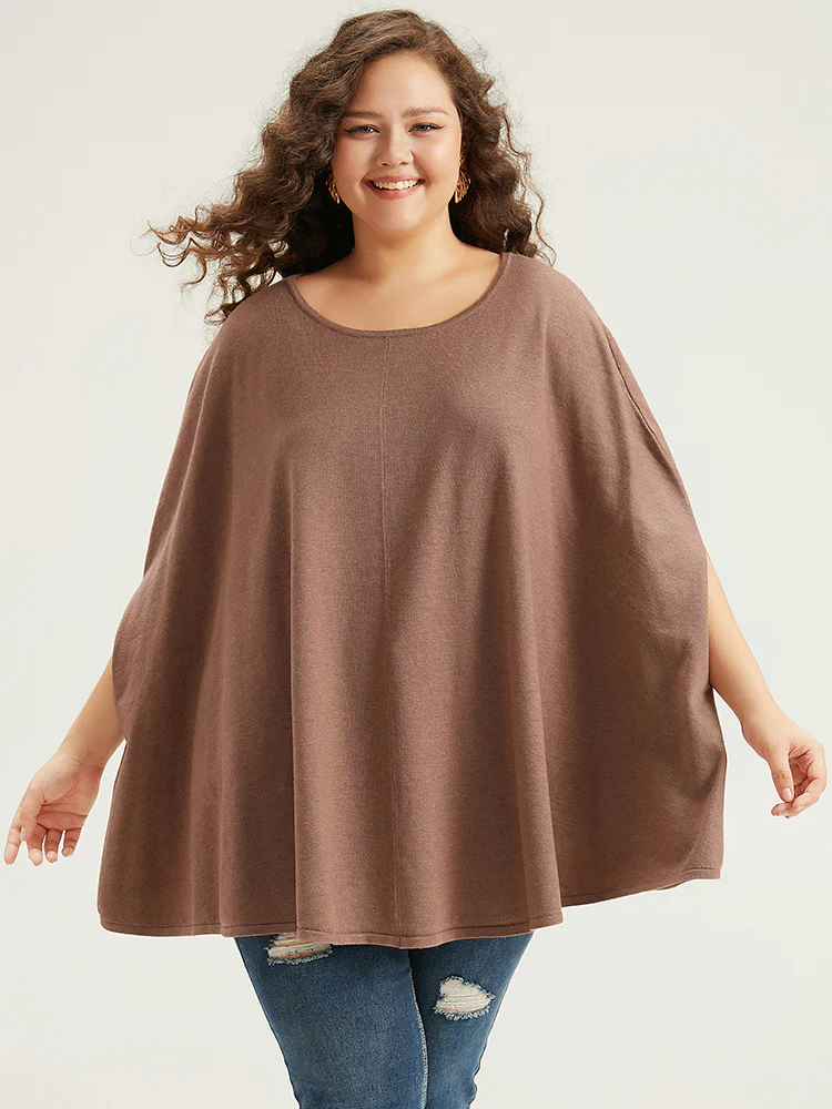 Supersoft Essentials Plain Dolman Sleeve Pullover - Image 5