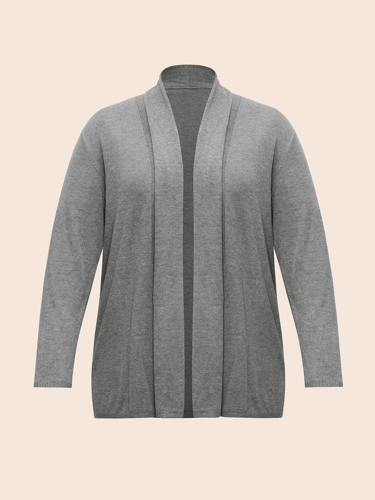 Supersoft Essentials Plain Lapel Collar Drape Cardigan - Image 6