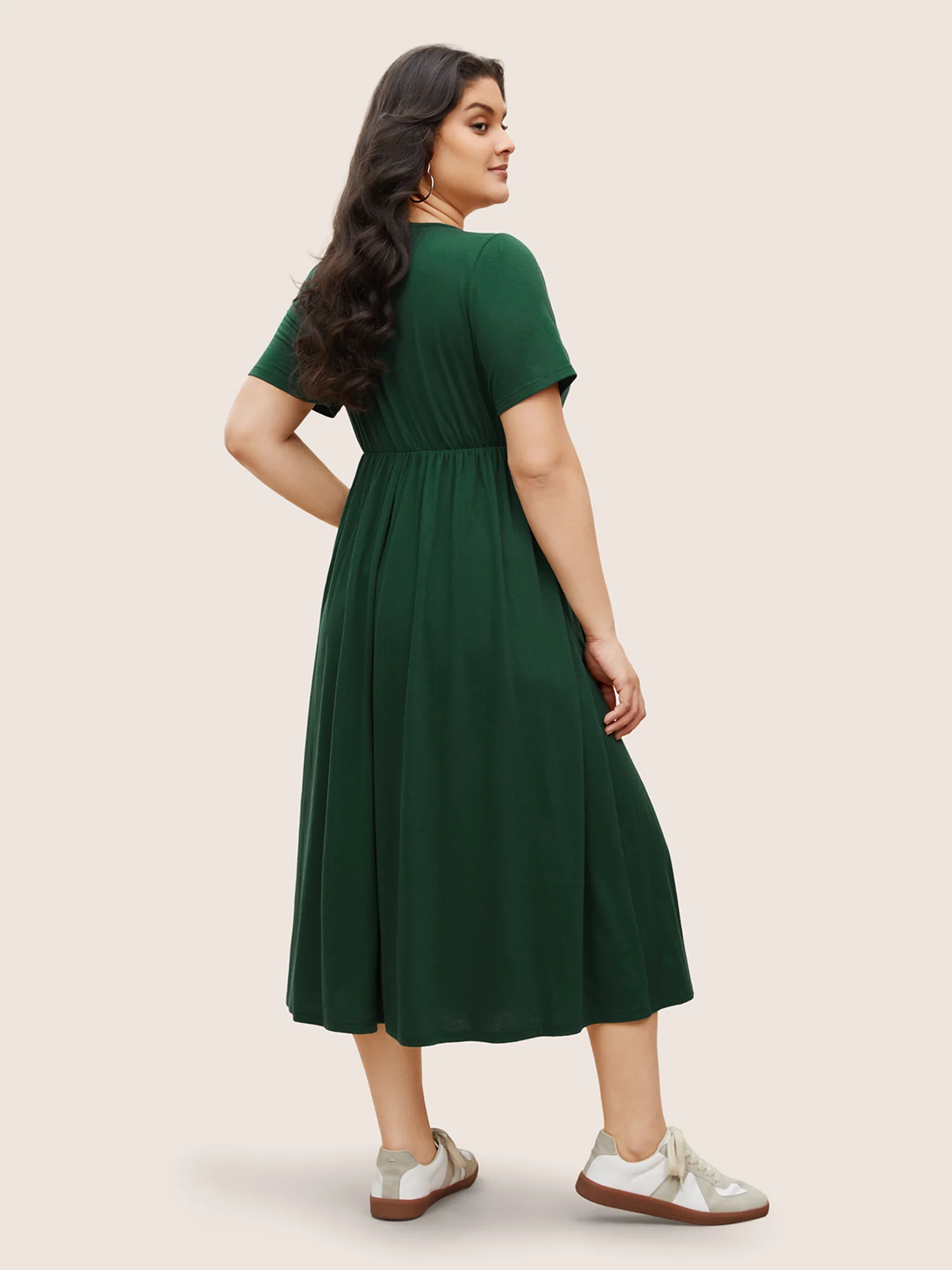 Supersoft Essentials Plain Pleated Dress - Image 3