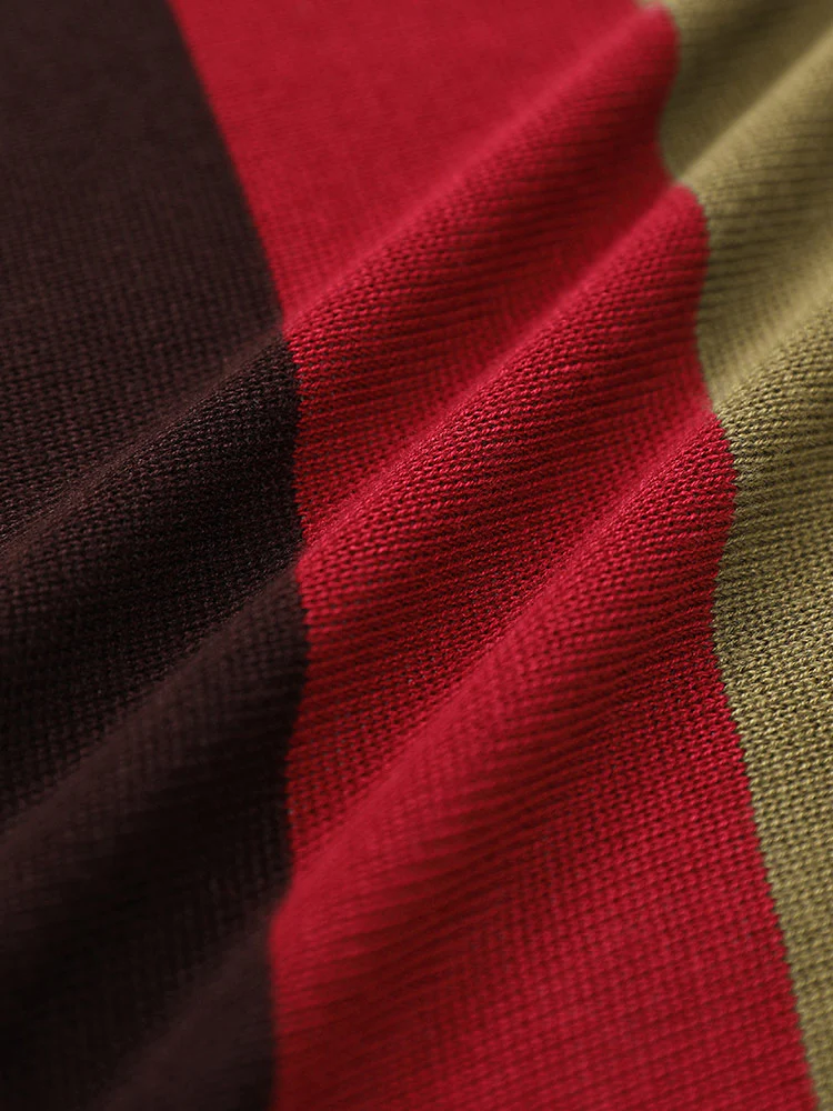 Supersoft Essentials Rainbow Striped Patched Pocket Open Front Cardigan - Image 7