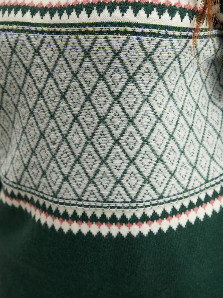 Supersoft Essentials Round Neck Geometric Pullover - Image 6
