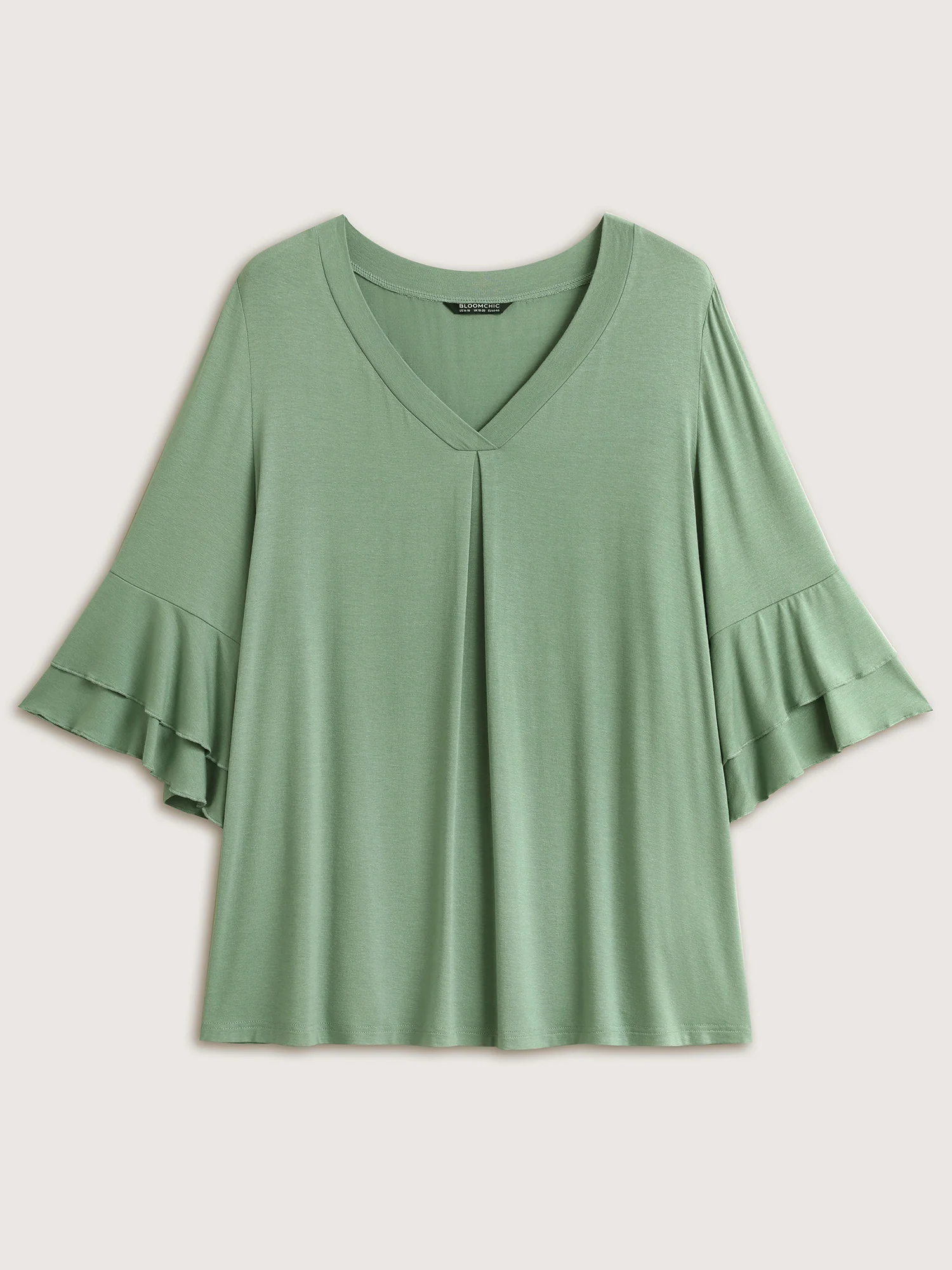 Supersoft Essentials Ruffle Layered Sleeve Pleated T-shirt - Image 13