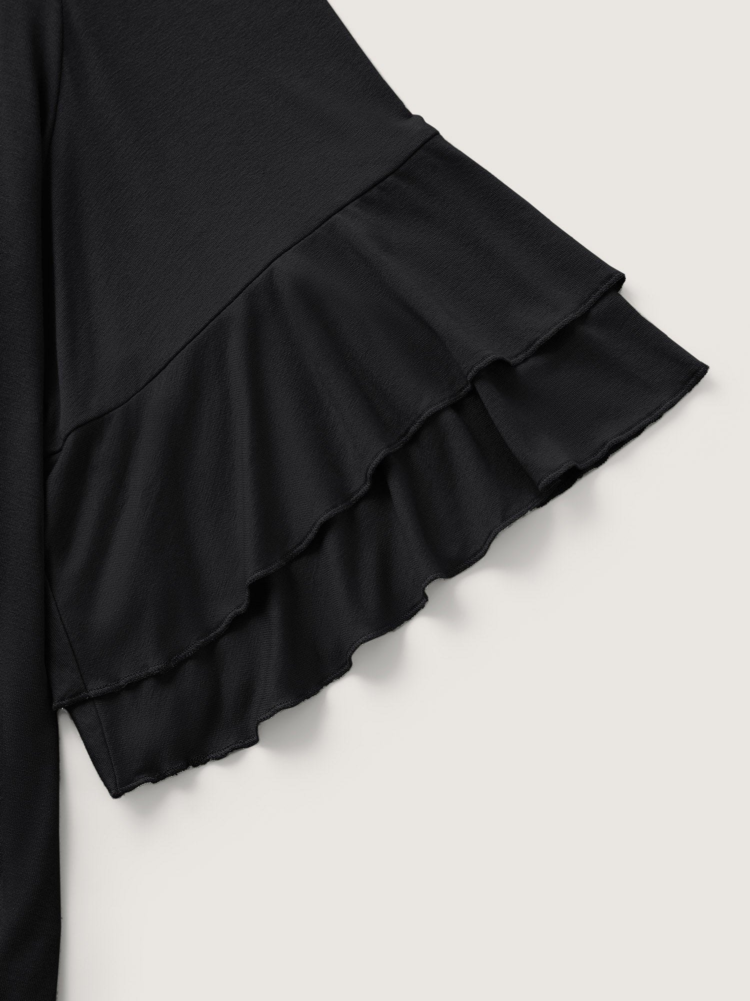 Supersoft Essentials Ruffle Layered Sleeve Pleated T-shirt - Image 22