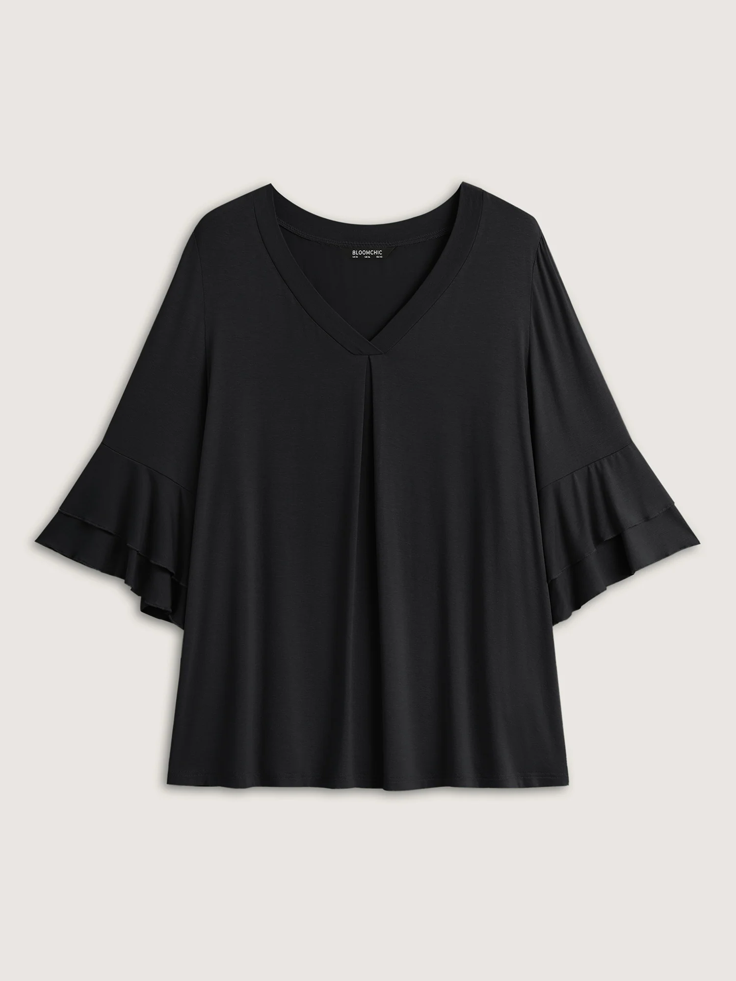 Supersoft Essentials Ruffle Layered Sleeve Pleated T-shirt - Image 23