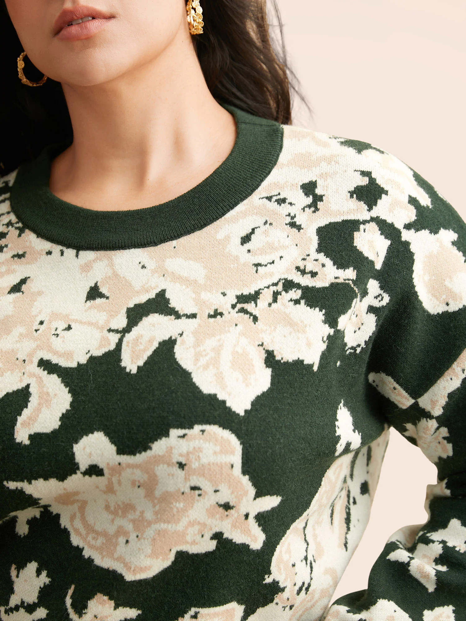 Supersoft Essentials Silhouette Floral Print Pullover - Image 5